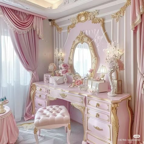 Pink Pastel Room Aesthetic, Princesscore Bedroom, Girly Pink Bedroom, Cute Diy Room Decor, Princess Room, Cute Bedroom Decor, Pretty Room, Dreamy Room, Princess Aesthetic