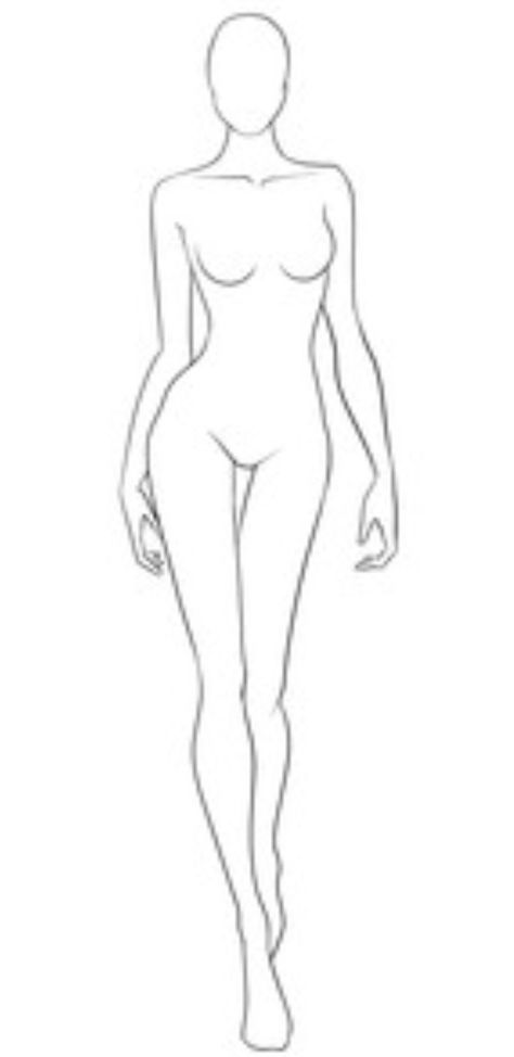 Body Base Realistic, Body Base Drawing Realistic, Body Base Drawing Pose Reference Model, Body Drawing Realistic, Disgner Dress, Lineart Character, Watch Hacks, Wedding Dress Drawings, Silhouette Mode