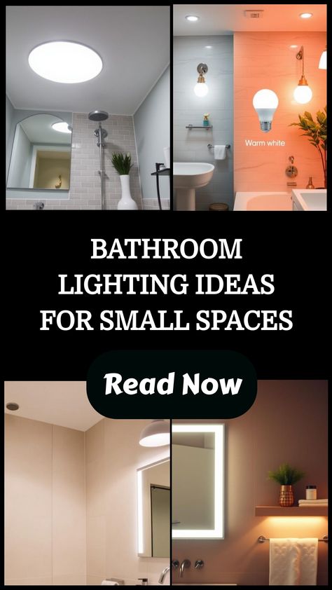 Discover clever bathroom lighting ideas for small spaces that maximize brightness and style. Transform your compact bathroom with these illuminating solutions. Bathroom Lamps Ceiling, Low Ceiling Bathroom Lighting, Water Closet Lighting, Sink Lighting Bathroom, Small Bathroom Vanity Lights, Bathroom Can Lights, Bathroom With Led Lights, Small Bathroom Lighting Ceiling, Small Bathroom Lighting Ideas