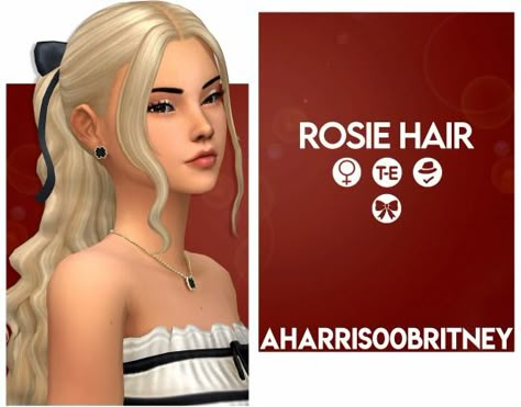 I wish the preview showed off the ponytail more cause it is my favorite ponytail that I have made, so make sure to look at the gif to see it in all it's glory from the back. Also stream rosie by Rosé… Best Sims 4 Cc, Sims Packs, Pelo Sims, Sims 4 Expansions, Sims 4 Mm Cc, Tumblr Sims 4, Sims 4 Mm, Sims4 Clothes, Sims 4 Maxis Match