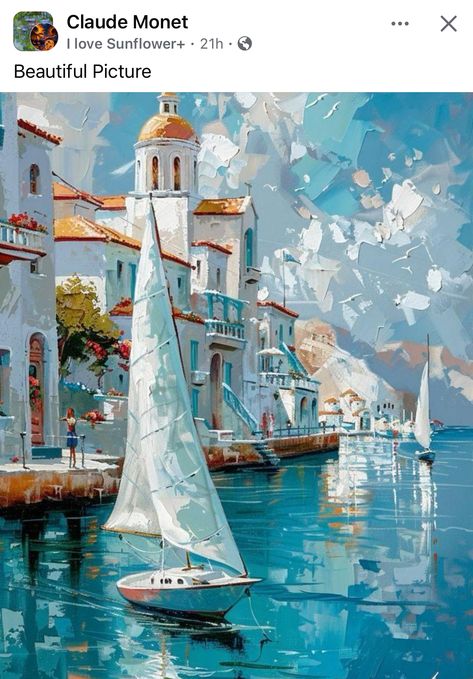 Glam Rooms, Greece Painting, Abstract Art Projects, Sailing Art, Boat Pictures, Watercolor Workshop, Lake Pictures With Friends, Creation Art, Pictures With Friends