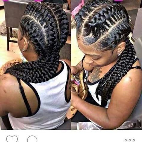 Inside out   braids Single Braids Hairstyles, Under Braids, Braids Boxbraids, Braids Pictures, Goddess Braids Hairstyles, Two Braids, Beautiful Braids, Penteado Cabelo Curto, Cornrows Braids