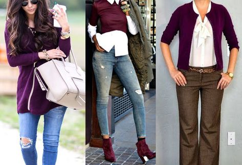 Plum Clothes, Plum Outfit, Plum Cocktail Dress, Plum Heels, Plum Pants, Outfit Ideas 2024, Plum Sweater, Outfit Ideas Fashion, Fashion Rules