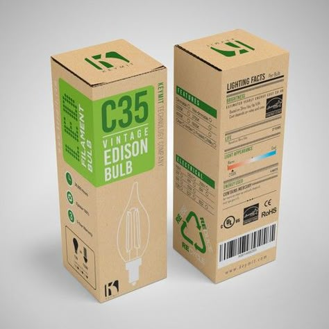 Runner-up design by FAREL_14 Creative Product Packaging Design, Carton Packaging Design, Paper Packaging Design, Custom Product Packaging, Creative Advertising Photography, Kraft Paper Packaging, Packing Ideas, Vintage Edison Bulbs, Eco Packaging