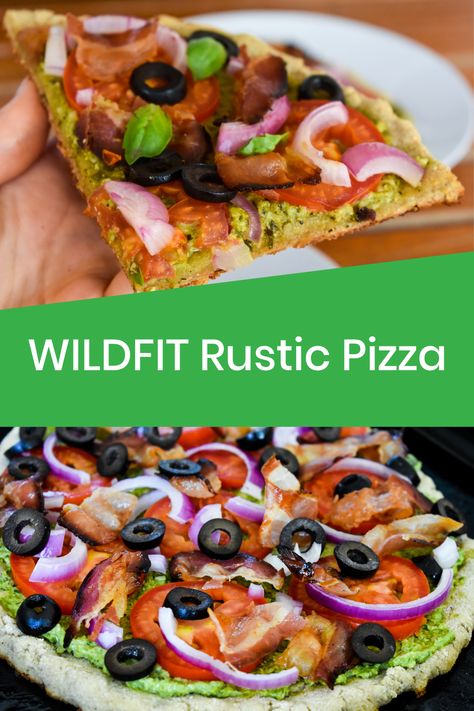 Wildfit Recipes Spring, Wildfit Spring Recipes, Wildfit Spring, Roman Style Pizza, Wildfit Recipes, Pizza Crust Recipe Easy, Rustic Pizza, Deep Spring, Sugar Cleanse