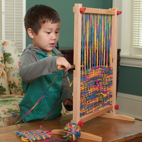 Sewing & Weaving - Montessori Services Wooden Needle, Loom Craft, Finding A Hobby, Melissa And Doug, Weaving Loom, Lion Brand Yarn, Craft Projects For Kids, Weaving Projects, Sewing Art