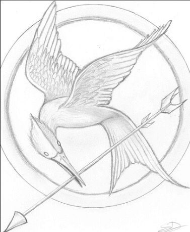 MockingJay pin drawing Hunger Games Drawings, Hunger Games Fan Art, Hunger Games Fandom, Katniss Everdeen, The Hunger Games, Mockingjay, The Hunger, Beautiful Drawings, Love Drawings