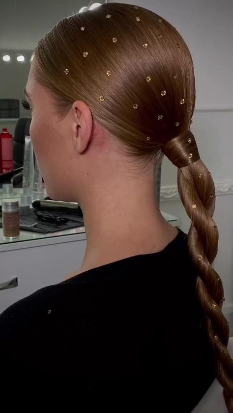 Braid hairstyle by pateeva_school hair hairhacks updohairstyle beautifulhairstyle longhair hairtutorial hairideas hairgoals hairstyle hairtrends hairvideos Ballroom Hairstyles Long Hair, Dance Competition Hair Jazz, Dance Competition Hairstyles, Ballroom Dance Hairstyles, Ballroom Hairstyles Competition, Dance Hairstyles Competition, Hair For Dance, Hairstyles Dance, Ballroom Competition Hair