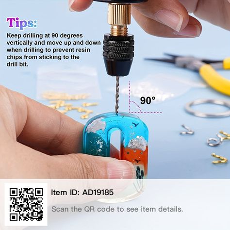 Resin Tools, Drill Press Vise, Electric Hand Drill, Keychain Making, Drill Set, Resin Supplies, Resin Jewelry Making, Jewelry Making Kit, Linking Rings