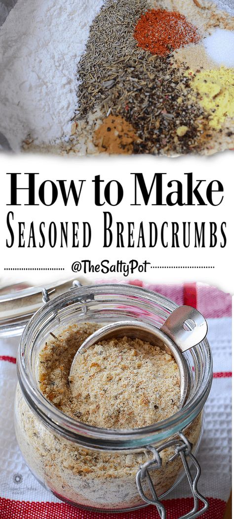 HOW TO MAKE YOUR OWN UNIQUE SEASONED BREADCRUMBS! How To Make Your Own Bread Crumbs, Making Breadcrumbs, Bread Seasoning Recipes, Making Bread Crumbs, Homemade Breadcrumbs Easy, Make Bread Crumbs, Bread Crumb Recipes, Breadcrumbs How To Make, Seasoned Bread Crumbs Recipe