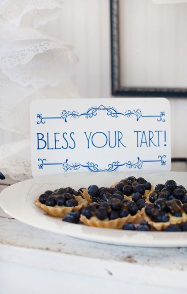 Southern Charm Party, Southern Belle Party, Southern Tea Party, Blueberry Tarts, Southern Party, Southern Belle Wedding, Blueberry Wedding, Wedding Food Display, Southern Tea