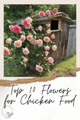 Top 10 Flowers for Chicken Food – Tinselwood Farm Flowers For Chickens, Plants For Chickens, Bee Balm Flower, Ducks And Chickens, Chicken Coop Garden, Fancy Girls, 10 Flowers, Chicken Eating, List Of Flowers