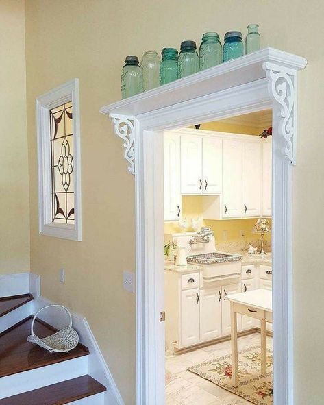 Vintage Kitchen Ideas Cottage, Archway Decor Living Room, Pantry Hacks, Floral Room, Diy Home Improvement, Dream Kitchen, House Inspiration, A Kitchen, Design Interior