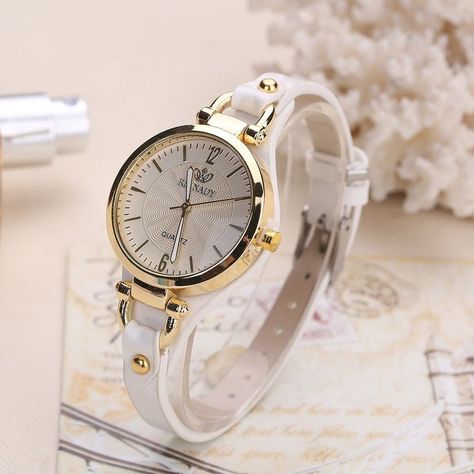 Jewelry & Watch
 Watches
 Women Watches Cute Watches, Watches Women Leather, Clock Gift, Ladies Watches, Rose Gold Case, Casual Watches, Colored Leather, Watch Gifts, Women Wrist Watch