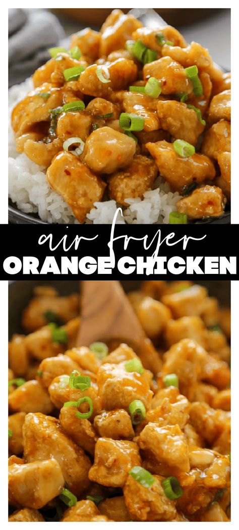 Air Fryer Orange Chicken, Healthy Air Fryer, Asian Meals, Amazing Chicken, Chicken Recipies, Orange Sauce, Yummy Chicken Recipes, Orange Chicken, Chinese Recipes