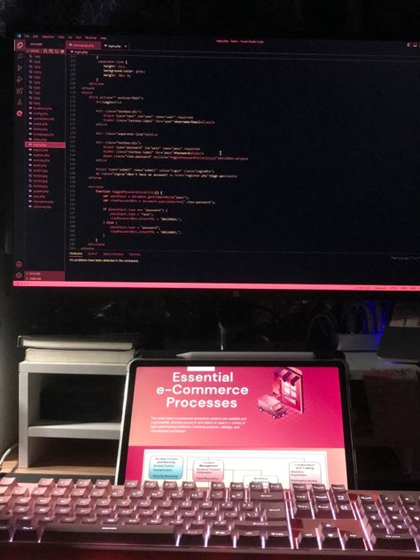 Female Web Developer, Computer Analyst Aesthetic, Pink Coding Aesthetic, Coding Vision Board, Coding Aesthetic Girl, Data Scientist Aesthetic, Woman Coding, Coding Certificate, Software Engineer Aesthetic