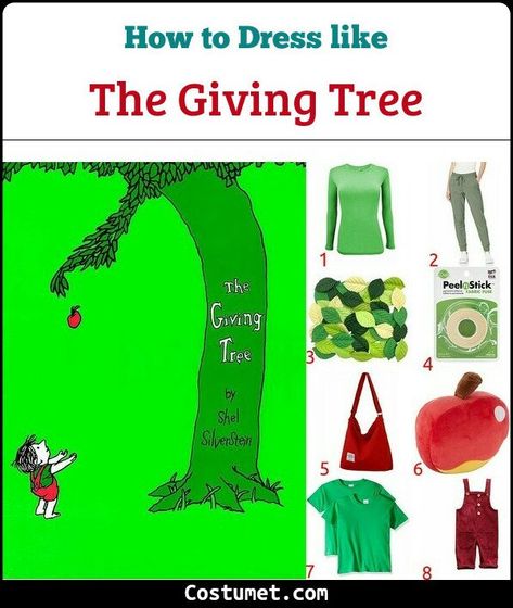 The Giving Tree Costume for Cosplay & Halloween 2021 The Giving Tree Costume Diy, The Giving Tree Costume, Giving Tree Costume, Tree Costume, Clever Costumes, Diy Leaves, The Giving Tree, Diy Tree, Knee Patches