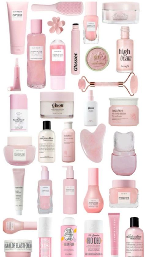 Aesthetic Must Haves, Pink Skincare, Selfcare Skincare, Facial Skincare, Sephora Skin Care, Pink Lifestyle, Bag Y2k, Clean Girl Aesthetic, Pink Skin