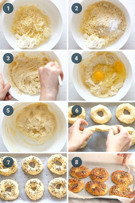 These keto bagels are made with the popular fathead dough and are incredibly served for breakfast with cream cheese and salmon. With only 5g net carbs per serving, these keto bagels are made with just six ingredients. If you're craving bagels for breakfast, these fathead bagels are easy to make, chewy, and delicious. #ketobagels #fatheaddough Breakfast With Cream Cheese, Fathead Bagels, Fat Head Dough, Low Carb Bagels, Fathead Dough, Sugar Free Jam, Keto Bagels, Keto Cheese, Best Low Carb Recipes