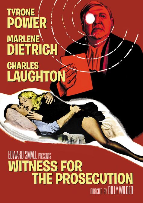 Charles Laughton, Friend Advice, Witness For The Prosecution, Billy Wilder, Tyrone Power, Filmy Vintage, Classic Movie Posters, Best Director, Marlene Dietrich