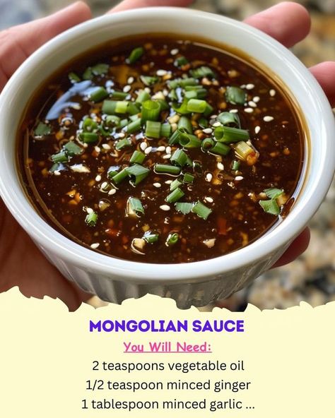 The Savory Secrets Society | Mongolian Sauce | Facebook Mongolian Bbq Sauce, Mongolian Sauce Recipe, Mongolian Sauce, Autumn Dinners, Chinese Sauces, Mongolian Bbq, Chinese Foods, Beef Sauce, Mongolian Beef