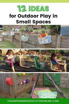 Outdoor Play Small Yard, Small Play Yard Ideas, Small Patio Play Area, Outdoor Play Spaces Small Yard, Outdoor Small Play Area, Outdoor Play Area Small Space, Fun Small Backyard Ideas, Outdoor Diy Kids Play Backyard Ideas, Play Garden For Kids Diy Backyard Ideas