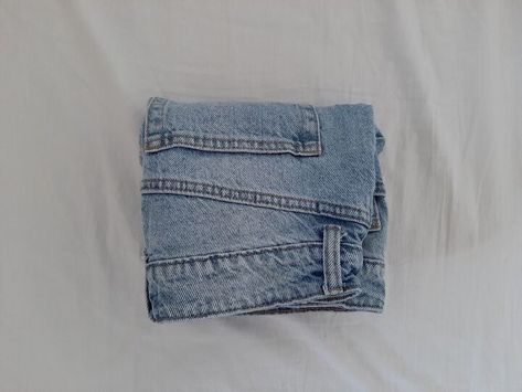 How To Fold Blue Jeans, How To Fold Denim Jeans, Folding Jean Shorts, Folding Jean Shorts To Save Space, Fold Shorts In Drawers, How To Fold Jean Shorts To Save Space, How To Fold Denim Shorts, How To Fold Jean Shorts, Best Way To Fold Shorts