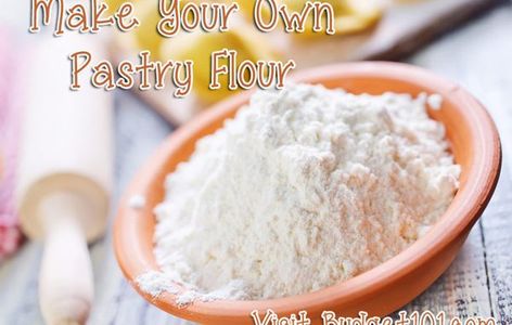 What Is Pastry Flour, Pantry Mixes, Budget 101, Meal Hacks, How To Make Pastry, Flour Substitute, Cheap Recipes, Homemade Condiments, Homemade Pastries