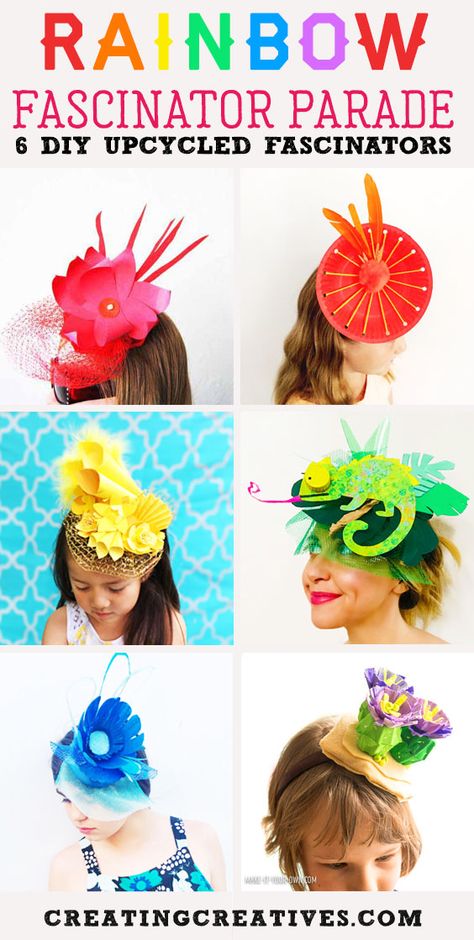 Ascot Hats Diy, Diy Fancy Hat, Fascinators For Kids, Tea Party Hats For Women Diy How To Make, Diy Facinators Easy, Paper Hats Diy How To Make, Fascinator Hats Diy How To Make, Homemade Fascinators, How To Make A Fascinator Headband