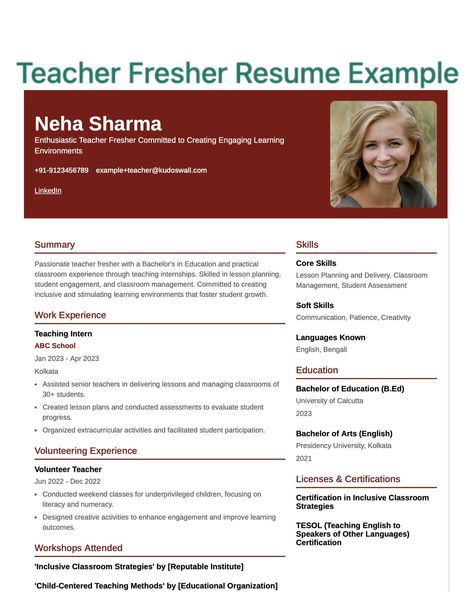 Teacher Fresher Resume example to guide you! Comment for Link! Teacher Jobs, Teaching Career, Teacher Resume, Education Jobs, Teaching Opportunities, Resume Tips, Job Search Tips, Teacher Profile, Education Careers, Teacher Life, Teaching Resumes, Career In Teaching, Resume Examples, Job Ready Teacher, Teaching Profession Resume For Teacher Job Fresher, Teacher Profile, Teaching Resume Examples, Fresher Resume, Teacher Jobs, Job Resume Format, Teaching Resume, Abc School, Bachelor Of Education