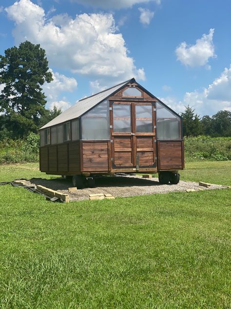 Yoderbilt Greenhouse Delivery Greenhouse Trailer, Double Dutch Doors, Yoderbilt Greenhouse, Mobile Greenhouse, Cozy Cubicle, House Greenhouse, Christmas In August, Dutch Doors, Diy Greenhouse Plans