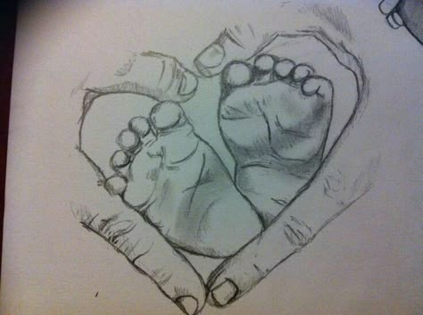 I love this ideal How To Draw Babies, Feet Drawing, Tiny Tattoo, Dragon Tattoo Designs, Baby Drawing, Baby Tattoos, Pencil Art Drawings, Skull Tattoos