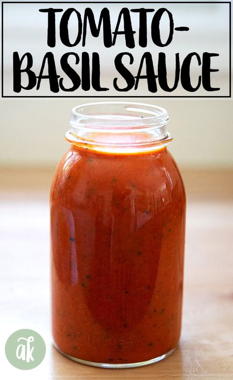 This tomato-basil sauce is so fresh and so delicious. It comes together in no time, too. #fresh #tomato #sauce #basil #quick Alexandra Cooks, Poached Fish, Tomato Basil Sauce, Fresh Tomato Sauce, Basil Sauce, Tomato Sauce Recipe, Pasta Sauces, Red Sauce, Garden Recipes