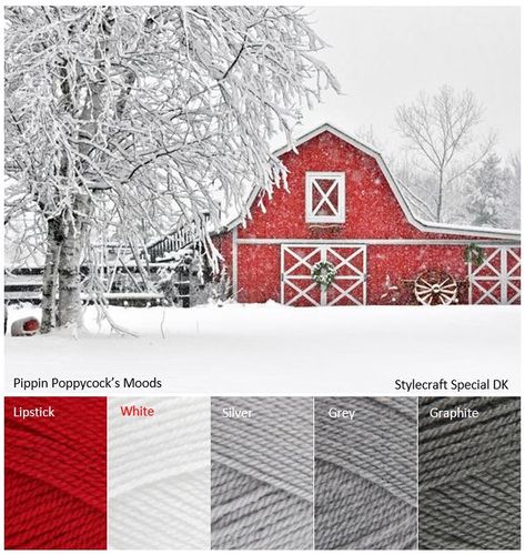 Pippin Poppycocks Moods Christmas Barn, Yarn Color Combinations, Colours That Go Together, Christmas Color Palette, Color Schemes Colour Palettes, Color Boards, Christmas Color, Palette Design, Color Palate