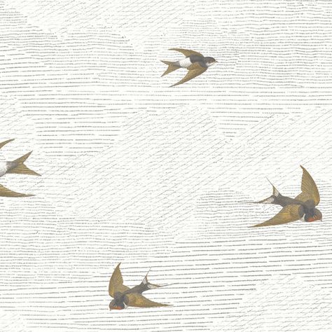 Swallow Wallpaper, Swallows Wallpaper, Nimbostratus Clouds, Sparrow Wallpaper, Casadeco Wallpaper, Wallpaper Uk, Wall Murals Painted, Cloud Wallpaper, Bird Wallpaper