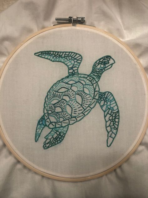 Ocean Life Embroidery, Embroidery Designs Ocean, Embroidery Sea Turtle, Sea Animals Embroidery, Sea Creature Embroidery, Whale Embroidery Pattern, Embroidery Sea Life, Sea Turtle Embroidery, Octopus Embroidery