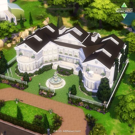 Sims 4 Basegame Mansion in the gallery now! 🎉 In my last story poll some of you asked if I could do a basegame house for the Sims. I have done a few smaller houses without any expansion packs. But not something as huge as this villa. So... welcome to the "Luxury Basegame Mansion"! This lot is: 🛋 Fully furnished 🍀 Functional & playtested 🏘 Basegame only, no packs �✅ No CC 📐 50x50 You can download it for free from the gallery. My EA-ID is ABNewcrest 🌿 #sims4basegame #thesims4 #lessims4 #los... Sims 4 Houses 50x50, Smaller Houses, Sims 4 Houses, The Sims4, My Last, The Gallery, The Sims, The Expanse, Small House