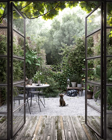 Small Patio Garden, Patio Interior, Kew Gardens, Dream Backyard, Little Garden, Courtyard Garden, Back Garden, Small Gardens, Urban Garden