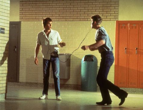 #Footloose (1984) - Ren & Willard Footloose Song, Footloose 1984, Footloose Movie, Chris Penn, 1980s Movies, John Lithgow, Kevin Bacon, Advertising Material, 80s Movies