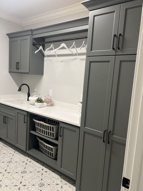 Mudroom Island, Laundry Room Vanity, Vanity Tower, Laundry Room Update, Room Vanity, Laundry Room Remodel, Room Remodel, Room Update, Laundry Rooms