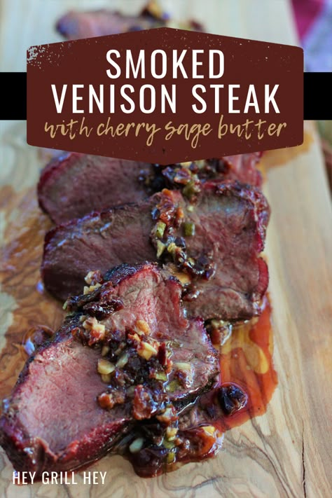 Grilled Venison, Venison Steak Recipes, Venison Backstrap Recipes, Venison Steaks, Smoked Venison, Cooking Venison Steaks, Cooking Boneless Pork Chops, Backstrap Recipes, Deer Steak