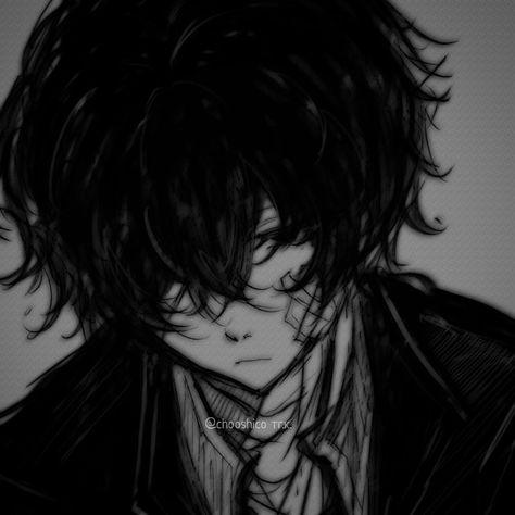 Dazai Osamu Pfp Dark, Dark Era Dazai Icon, Dazai Prison Manga, Dazai Pfp Dark, Dazai Pfp Icon Dark, Dazai Serious, Dazai Osamu Icons Manga, Dazai Osamu Dark Era, Dazai Prison Arc