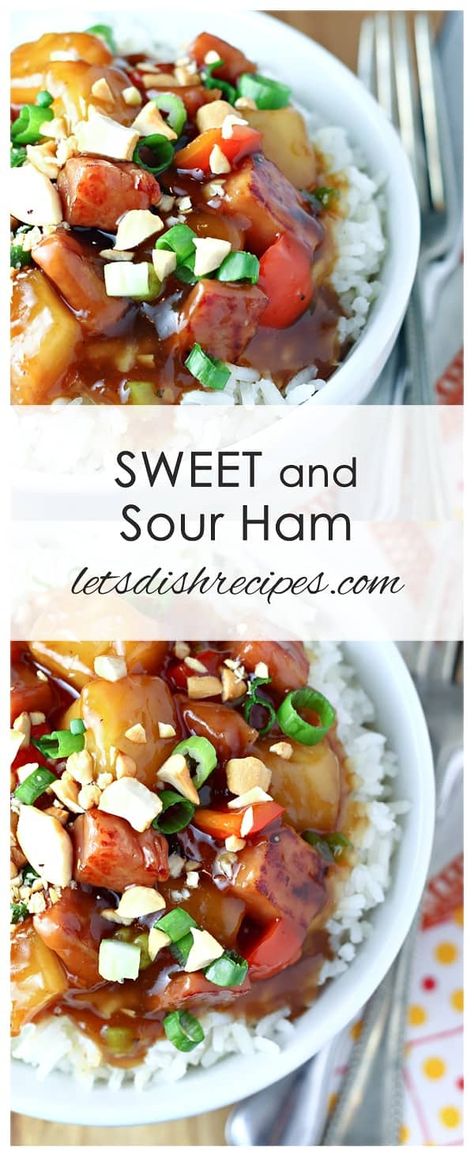 Sweet And Sour Ham, Cooking Ham In Crockpot, Cook Ham, Ham Dinner Recipes, Ham Sauce, Ham Leftovers, Cooked Ham, Ham And Potato Soup, Leftover Ham Recipes