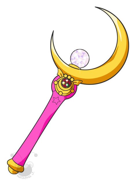 Scepter Tattoo, Sailor Moon Items, Sailor Moon Season 1, Wand With Crystal, Bujo Sketches, Serena Sailor Moon, Embroidery Practice, Sailor Moon Wand, Sailor Moon Birthday