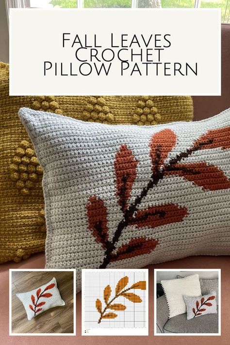 Bring the beauty of fall into your home with our Fall Leaves Crochet Pillow Pattern 🍂 This FREE crochet pattern is perfect for beginners and adds a warm, seasonal touch to your Thanksgiving decor! 🍁 Get ready for some cozy autumn vibes and get the free pattern now! 💖 Leaves Crochet, Thanksgiving Crochet, Crochet Knit Blanket, Pillow Covers Pattern, Fall Pillow, Fall Crochet, Fall Crochet Patterns, Crochet Pillow Cover, Crochet Crop Top Pattern