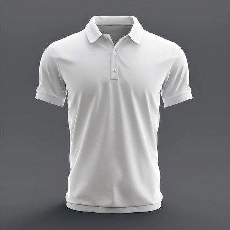 Customizable white polo shirt mockup | premium image by rawpixel.com / fon Polo Shirt Mockup, Apparel Mockup, Mens Plain T Shirts, White Polo Shirt, Mockup Downloads, Awesome Designs, Polo Shirt White, Clothing Mockup, T Shirt Mockup