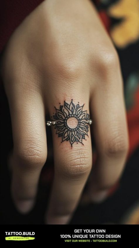 Wedding Ring Finger Tattoo Ideas - Tattoo Build Tattoos On Fingers For Women, Boho Finger Tattoos, Tattoos On Fingers, Wedding Ring Finger Tattoos, Ring Finger Tattoo, Ring Tattoo Designs, Finger Tattoo Ideas, Thumb Tattoos, Wedding Ring Finger