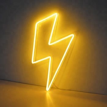 Preppy Dorm Room Decor, Lightning Powers, Lighting Bolt, Neon Moon, Neon Signs Home, Instagram Theme Feed, Iconic Wallpaper, Trendy Wallpaper, Yellow Wallpaper