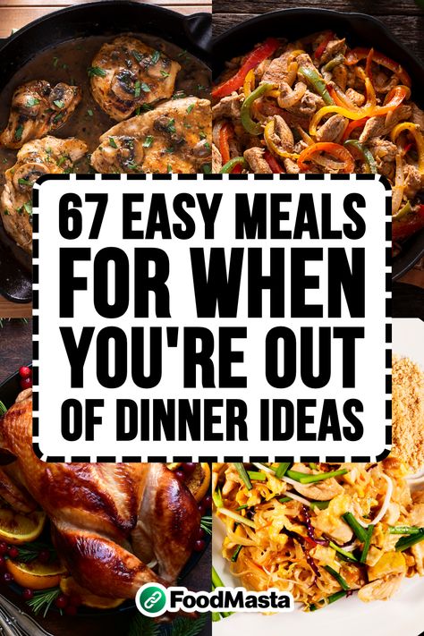 Are you tired of staring into your fridge, wondering what to make for dinner? Look no further! We have curated a list of 67 simple and mouthwatering meal ideas that are perfect for those moments when you're feeling stuck. From quick stir-fries to comforting casseroles, these recipes will not only save you time but also satisfy your cravings. Say goodbye to dinner dilemmas and start exploring a world of culinary possibilities today! Dinner Tonight Easy, What To Make For Dinner, Fast Dinner Recipes, Weekend Dinner, Favorite Recipes Dinner, Fast Dinners, Stir Fries, Easy Family Meals, Dinner Dishes