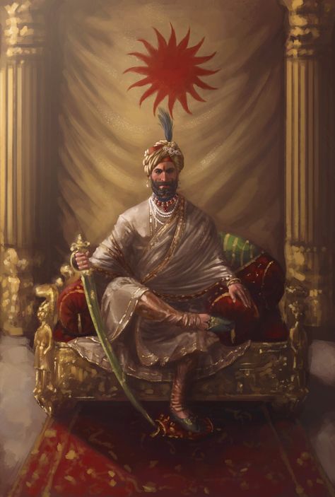 Indian King, Arsalan Khan on ArtStation at https://www.artstation.com/artwork/ZGqeOZ Rajput King, Nadir Shah, Indian King, The Return Of The King, King Painting, Ancient Indian Art, Indian Illustration, Indian History Facts, Warriors Wallpaper